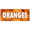 Signmission ORANGES BANNER SIGN citrus fruit juice florida produce orchard B-96 Oranges - alternate 1